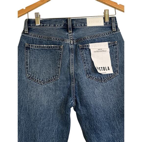 Pistola Women's Keaton High Rise Slim Straight Leg Denim Jeans Size 26 Blue NWT - Picture 6 of 8
